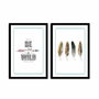 Wallity Juego de 2 Cuadros Decorativos Enmarcados 2PSCT-08